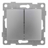 Выключатель двухклавишный без рамки Gusi Electric BRAVO С10В2-004