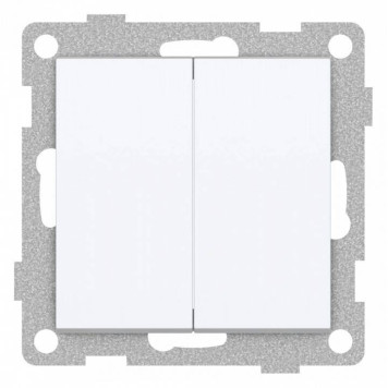 Выключатель проходной двухклавишный без рамки Gusi Electric UGRA С11В8-001