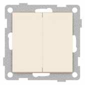 Выключатель проходной двухклавишный без рамки Gusi Electric UGRA С11В8-003