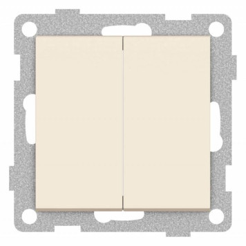 Выключатель проходной двухклавишный без рамки Gusi Electric UGRA С11В8-003