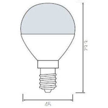 Лампа светодиодная Horoz Electric HL4380L E14 6Вт 4200K HRZ00000040-1