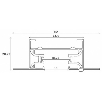 Трек встраиваемый Hesby Lighting Skylite 0036-9