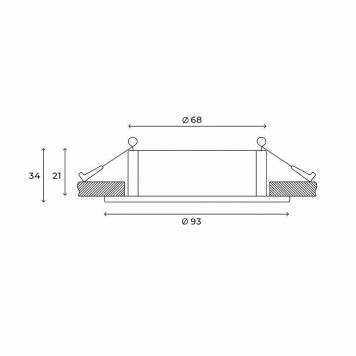 Встраиваемый светильник Hesby Lighting Bodo HSBL_0104-6
