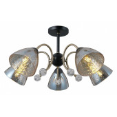 Люстра на штанге ILLUMICO  IL0230-5CSQ-29 BK AB