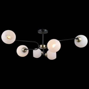 Люстра на штанге ILLUMICO IL0249-6CSQ-79 BK AB-1