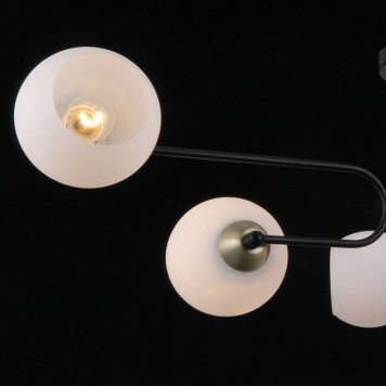 Люстра на штанге ILLUMICO IL0249-6CSQ-79 BK AB-3