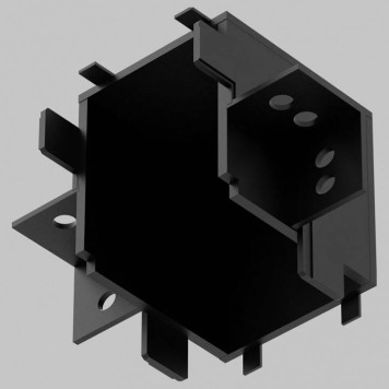 Соединитель угловой внутренний для треков встраиваемых Imex UT25 IL.0007.5200-BK