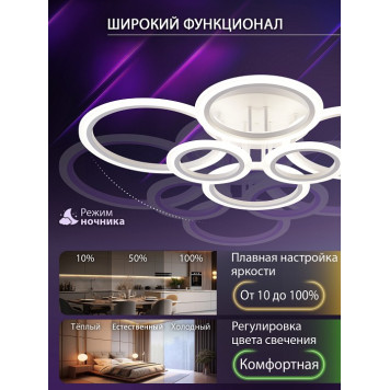 Потолочная люстра Natali Kovaltseva HOME LED SMART 84000-5