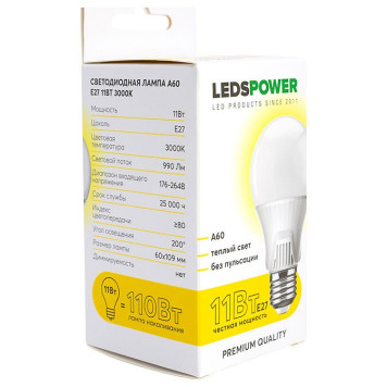 Лампа светодиодная LEDS POWER A60 006628-2