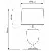 Настольная лампа декоративная LUMINA DECO Olimpia LDT 304 F.GD+WT
