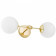 Бра LUMINA DECO ZODIAK LDW 6001-2 GD+WT