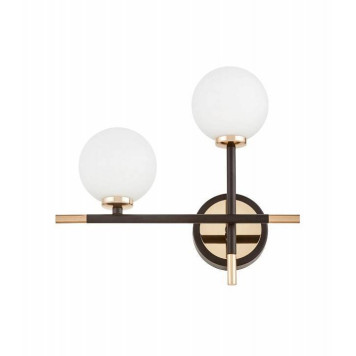 Бра LUMINA DECO Marsiada LDW 6033N-2 BK+FGD-1