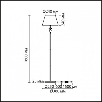 Торшер Lumion VERMONT 8275/1F-4
