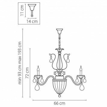 Подвесная люстра Osgona Schon 790112-3