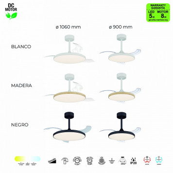 Светильник с вентилятором Mantra SLIM FAN 9055-5
