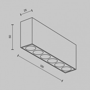 Накладной светильник Points C066CL-12W3-6K-B-5