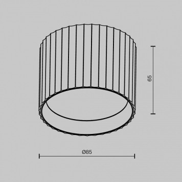 Накладной светильник Maytoni Technical Calipso C106CL-GX53-B-4