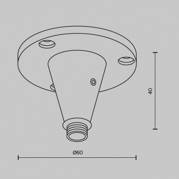 Крепление для трека Maytoni CA026BS-B-4