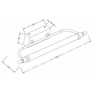 Подсветка для зеркала Maytoni Oculus MIR014WL-L12C3K-2