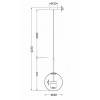 Подвесной светильник Maytoni Cometa MOD055PL-L12G3K