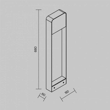 Наземный высокий светильник Maytoni Porte O481FL-L7BWD3K-3