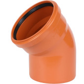 Sinikon НПВХ 22120.R.B Отвод D160 x 45° для нар. канализации (22120.R.B)