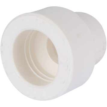 Переходная муфта Kalde 50x25 для сварки полипропиленовых труб (белый)-2