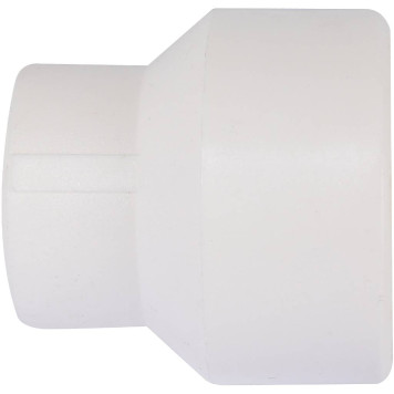 Переходная муфта Kalde 50x25 для сварки полипропиленовых труб (белый)-4