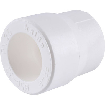 Переходная муфта Kalde 50x32 для сварки полипропиленовых труб (белая)-3