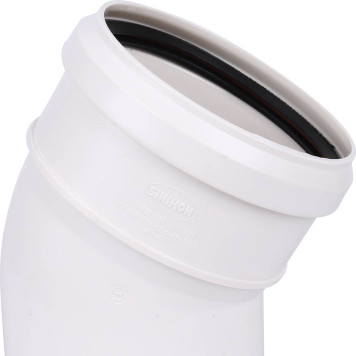 Отвод Sinikon D110x30 градусов для систем водоснабжения и отопления.-5