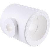 Тройник переходной Kalde 63x20x63 для полипропиленовых труб под сварку (цвет белый) (3212-tio-632063)