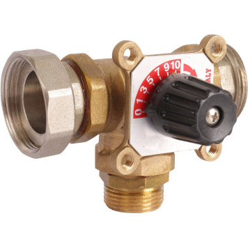 Насосная группа ROMMER RDG-0003 с 3-х ходовым приводным смесителем 1& без насоса-1