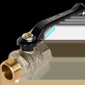 Кран шаровой BUGATTI Oregon (ручка-рычаг алюминий) внут-нар резьба 1 (03050074)