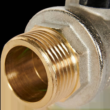 Шаровой кран BUGATTI Oregon с ручкой-рычагом из алюминия и внутренней наружной резьбой 1.-1