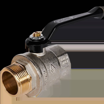 Кран шаровой BUGATTI Oregon с ручкой-рычагом из алюминия, внутренняя наружная резьба 1 1/4.