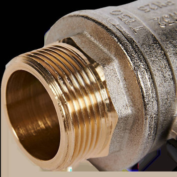 Кран шаровой BUGATTI Oregon с ручкой-рычагом из алюминия, внутренняя наружная резьба 1 1/4.-1