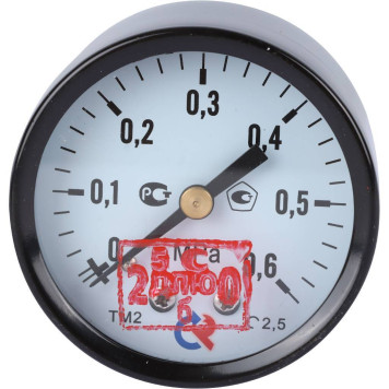Манометр Росма М-210Т.00 G1/4 0-0,6МРа 2,5 кл. 150C тип-ТМ-210Т 50 мм.