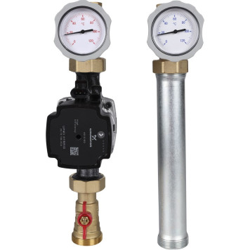 Насосная группа Meibes V-UK 1 с Grundfos UPM3 Hybrid 25-70 без смеси слева-1