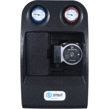 Насосная группа STOUT SDG-0038 с теплообменником 18 пластин и насосом Grundfos UPSO 25-65 в теплоизоляции-2