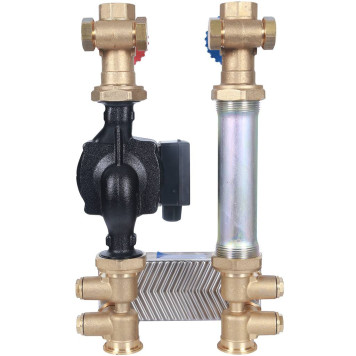 Насосная группа STOUT SDG-0038 с теплообменником 18 пластин и насосом Grundfos UPSO 25-65 в теплоизоляции-6