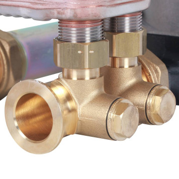 Насосная группа STOUT SDG-0038 с теплообменником 18 пластин и насосом Grundfos UPSO 25-65 в теплоизоляции-14