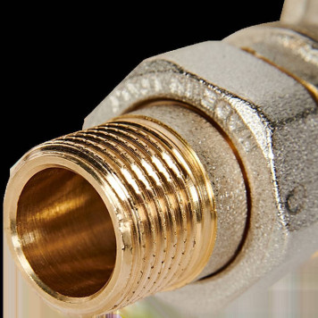 Шаровой кран BUGATTI Oregon с полусгоном, ручка-рычаг из алюминия, внутренняя и наружная резьба 1/2&-1