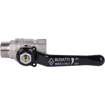 Шаровой кран BUGATTI Arizona с ручкой-рычагом из алюминия, внутренняя наружная резьба 1/2&-5