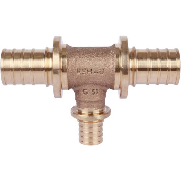 Фитинги REHAU RAUTITAN Platinum: Тройник 25-16-25 Rx для труб из сшитого полиэтилена.-3