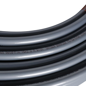 Труба из сшитого полиэтилена GENERAL FITTINGS 16х2,2 (бухта 100 метров) PEX-a с кислородным слоем, серая (TB0030G162200B)-3