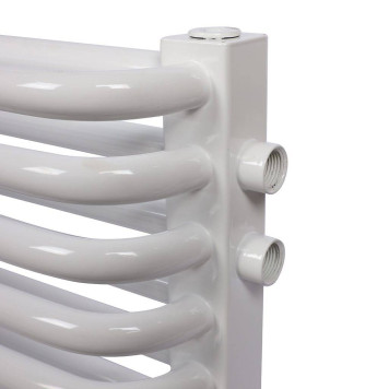 2-х трубчатый радиатор стальной ROMMER RST 2175/08 секций нижнее правое подключение RAL9016 RST-217508-020 (RST-217508-020)-6