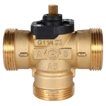 STOUT SVM-0170-300132 STOUT Компактный 3-Ходовой зональный клапан, сервопривод 230V, с кабелем 1м,, НР 1 1/4 (SVM-0170-300132)-2
