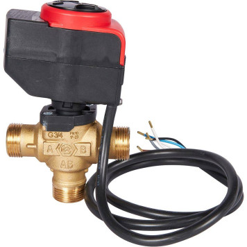 STOUT SVM-0170-300020 STOUT 3-Ходовой зональный клапан, сервопривод 230V, с кабелем 1м,, НР 3/4 (SVM-0170-300020)-3