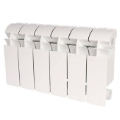 Радиатор алюминиевый Global VOX- R 200 6 секций боковое подключение (белый RAL 9010) VX02001006 (VX02001006)