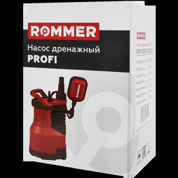 Насос дренажный ROMMER PROFI, кабель 10м, 550 Вт, для чистой воды RDP-0003-100550 (RDP-0003-100550)-3